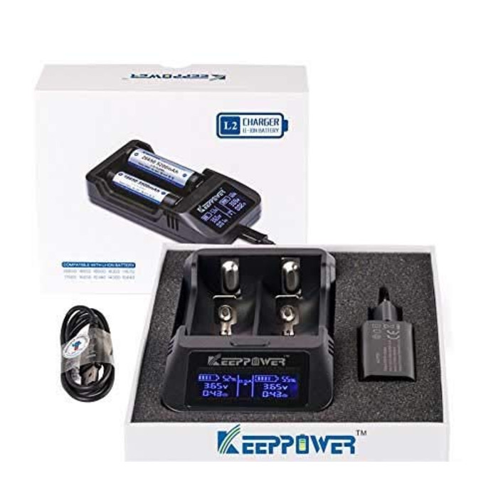 Зарядний пристрій KeepPower L2 LCD для літій-іонних акумуляторів