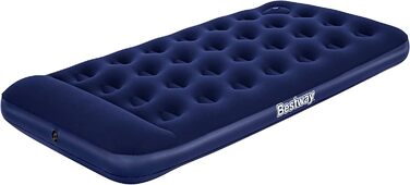 Надувне ліжко Bestway Blue Horizon Step з внутрішнім ножним насосом Single XL/Lo 188 x 99 x 28 см