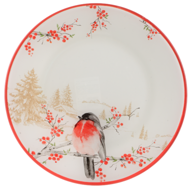 Тарілка обідня Viva NY Winter Bird, 25 см (7109511)