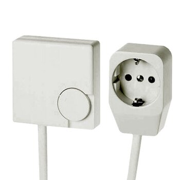 Кімнатний регулятор температури Eberle RTR-E 3311 з кабелем 1,8 м та вилкою 16 А для електричного опалення