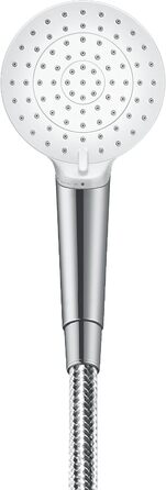 Душовий набір hansgrohe Crometta, 0,65 м, з мильницею, 2 типи струменів, білий/хром (економний режим 6 л/хв)