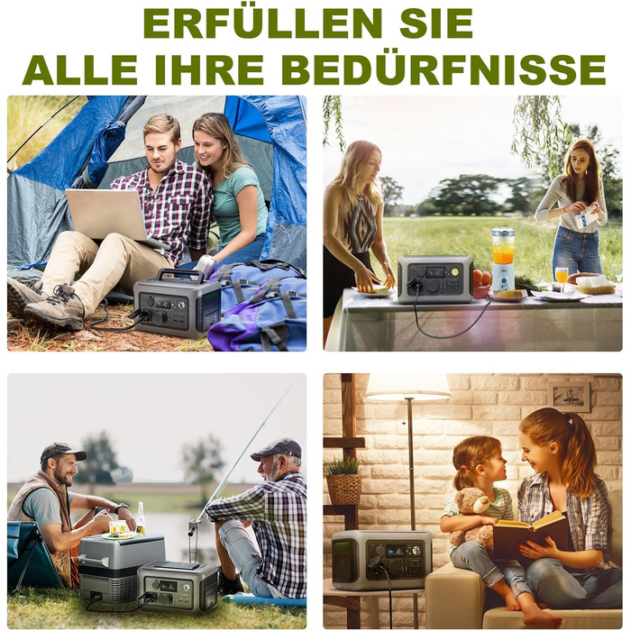 Портативна електростанція ALLPOWERS R600, батарея LiFePO4 потужністю 299 Вт-год з 2-ма сонячними генераторами потужністю 600 Вт (п