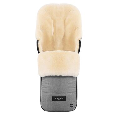 Муфта для ніг з овчини FLIMS LUXE - повністю хутряна коляска, муфта для ніг (від 6 до 36 міс.), медичне хутро, універсальна з довг