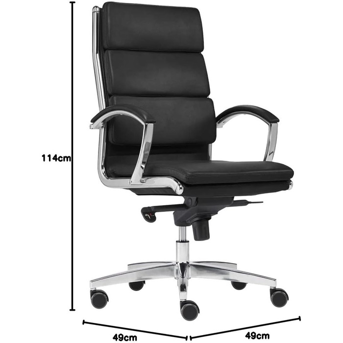 Мрія Преміальне офісне крісло для здоров&39я хребта та активного сидіння - Зроблено в Німеччині вкл. підлокітники, зручне сидіння та синхронізований механізм нахилу до 125 кг (чорне, килимові ролики) Чорні килимові ролики