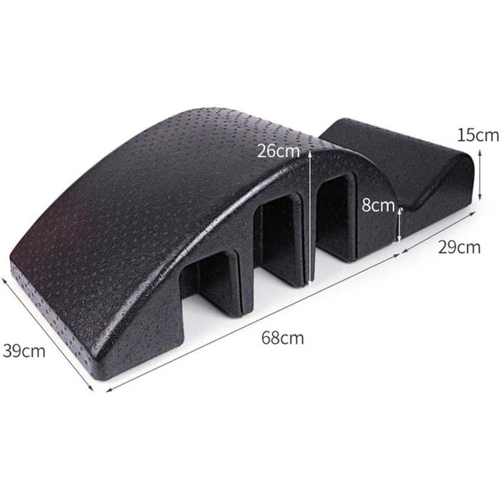 Розгинач спини, підтримка для масажу спини, дуга для пілатесу, коректор вирівнювання хребта, ванна для масажу на столі для пілатесу, роликовий тренажер для йоги, підтримка для корекції постави згинання хребта W