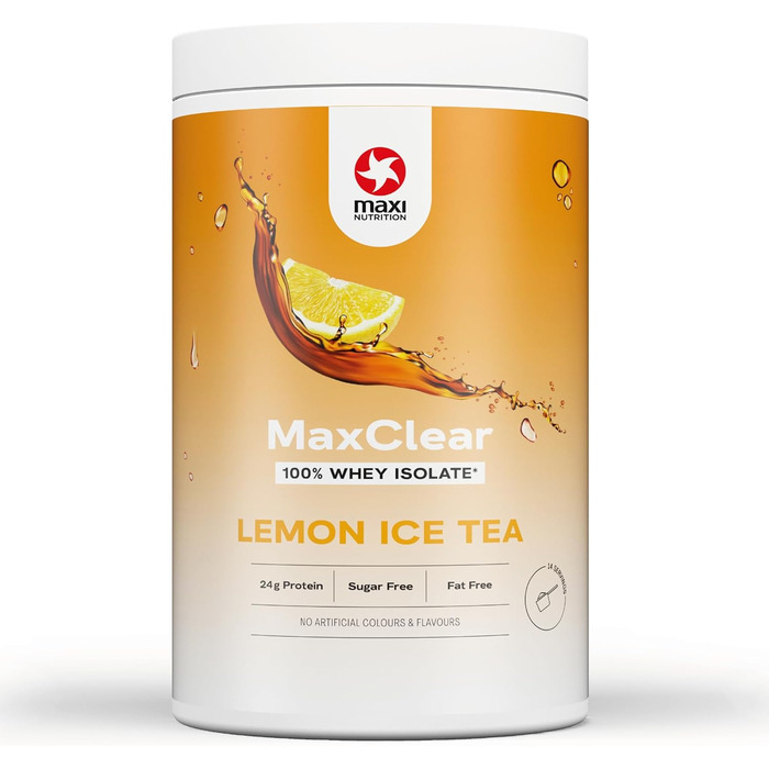 Протеїн MaxClear 100% Whey Isolate, Лимонний холодний чай, 420 г