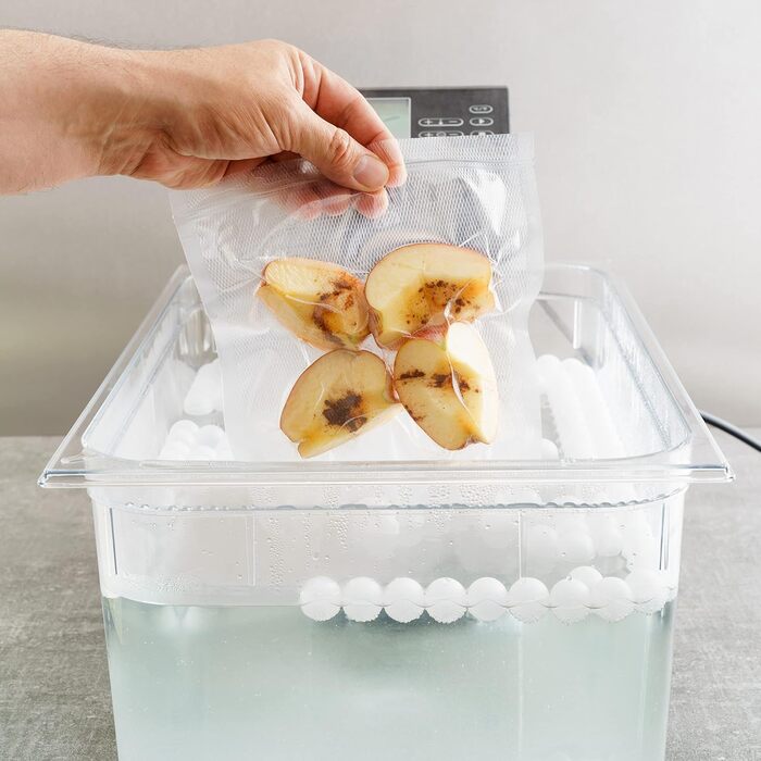 Кулінарних кульок преміум-класу Sous Vide 20 мм, кульки Sous Vide з сітчастим мішком - багаторазові та 100 без BPA - водяна баня, Anova Joule, контейнер Sous Vide, 275