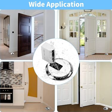 Дверний обмежувач підлоговий Самоклеючий важкий тримач для дверей Дверний обмежувач без свердління Регульований по висоті буфер дл