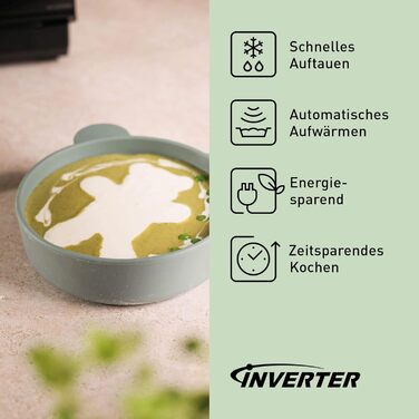 В-1 комбінація мікрохвильової печі та гриля, планшет, 27 літрів, 1000 Вт, приготування на двох рівнях, сенсор Genius, 32 автоматичні програми, піддон для гриля, легко миється, чорний з верхнім/нижнім нагріванням (простір для приготування їжі 27 л), 59NMET