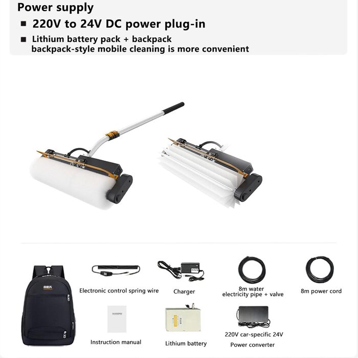 Електрична телескопічна щітка для прибирання, на воді, дозатор мила, чистка сонячних батарей, набір для миття вікон, миття вантажі