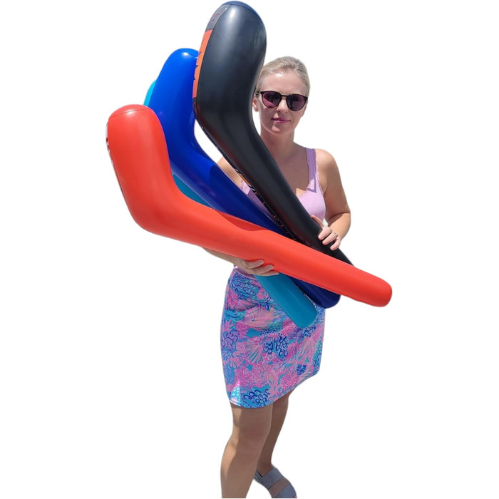 Надувні хокейні ключки, 88,9 см, 4 дизайни, мотиви Splash it Thwack Hat-trick. Pow Power Play. Smack Face Off Whack. Барвисті. Вініл. Чудовий подарунок на вечірку (12 шт. , 4 випадкові дизайни). 12 шт. , випадковий вибір кольору, 4 дизайни.