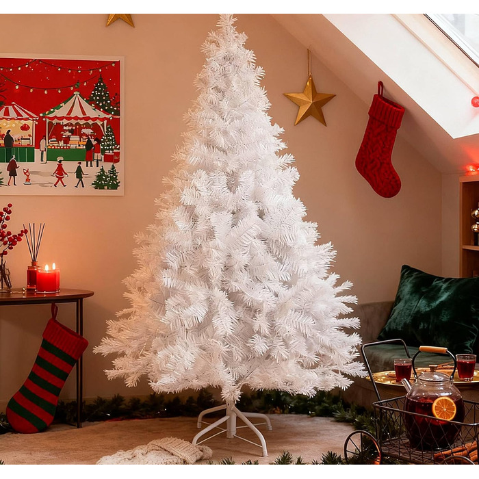 Штучна ялинка 120 см біла Homewit