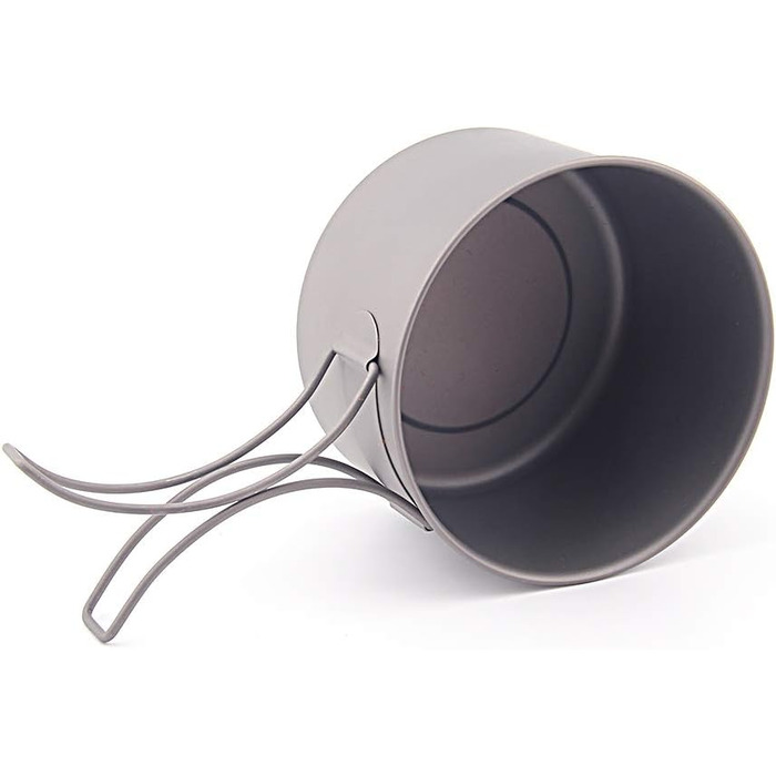 Титанова чаша TOAKS 550 мл, діаметр 118 мм або 103 мм з ручкою