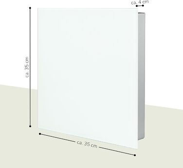 Скринька для ключів Bremermann XL зі скляною передньою частиною, з можливістю запису, 13 гачків, 6 магнітів, 1 маркер, 1 тримач для маркера, металевий корпус, порошкове покриття сірого (білого) кольору