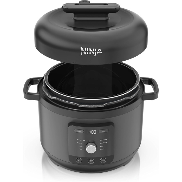 Мультиварка-скороварка та рисоварка Ninja HyperHeat 9-в-1, 6 л, чорна