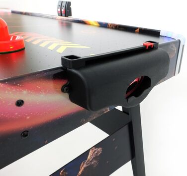 Світлодіодний стіл для аерохокею від FASports, аерохокей для дітей/підлітків віком від 8 років, стіл для аерохокею з повітряними штовхачами та шайбами, що світяться Solar Fury 138x67x82 см