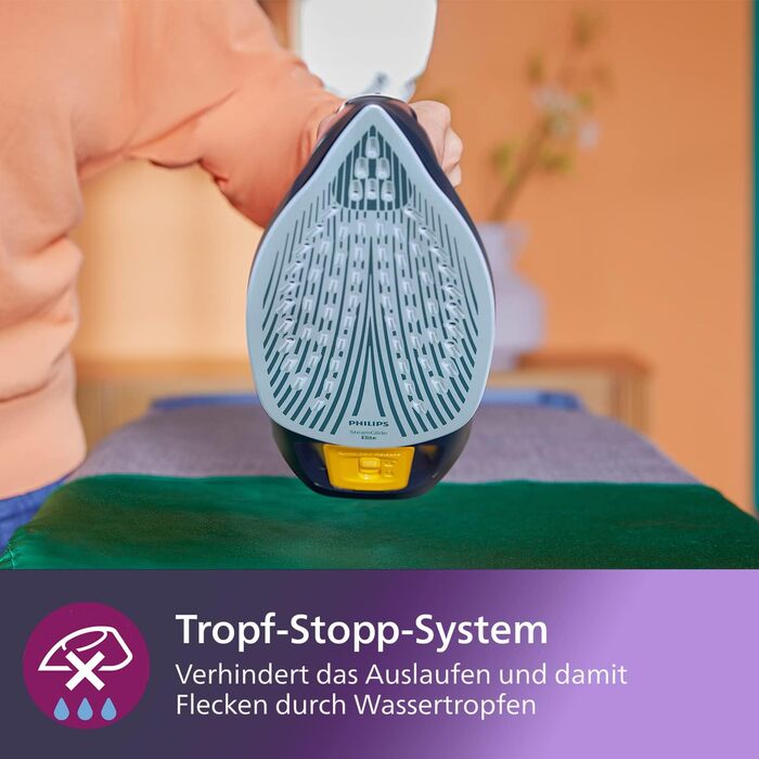 Парова праска Philips серії Azur 7000 - 3000 Вт, безперервна пара 55 г/хв, паровий удар 250 г, вертикальна подача пари, підошва St