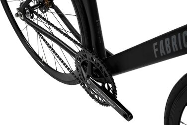 Велосипед з фіксованою передачею, з однією швидкістю Fixie, жорстка втулка, алюмінієва рама та карбонова вилка, колеса 28 дюймів, 5 кольорів, 3 розміри, 7,95 кг (розмір M), матово-чорний та графітовий, довжина 58 см