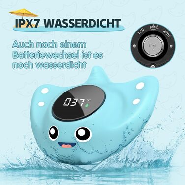 Безпечний дитячий термометр для ванни BabyElf, цифровий термометр для води. Безпечний для дітей термометр для ванни для дітей. Пла