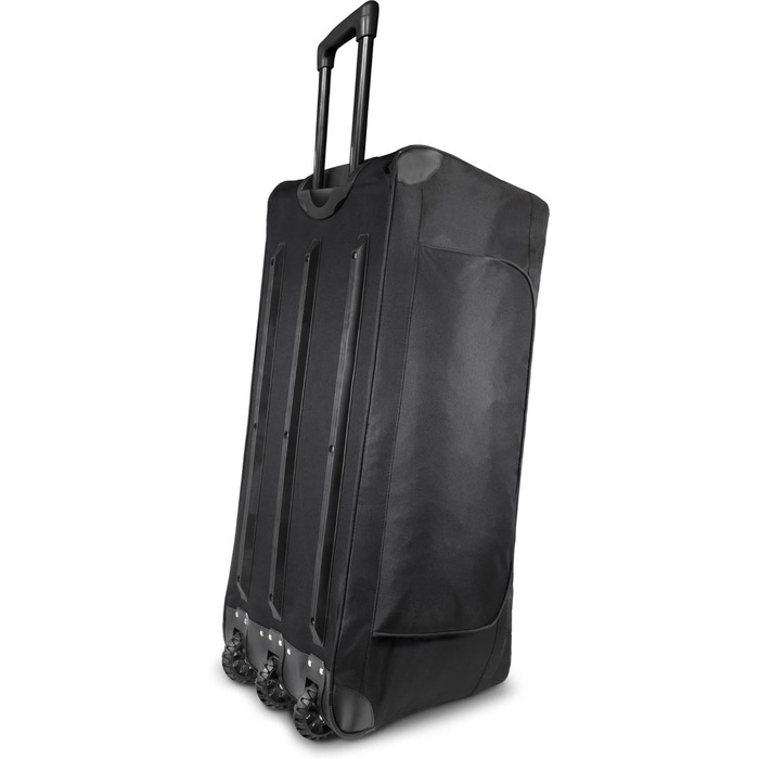 Легка, міцна спортивна та дорожня сумка normani 80-120 літрів - Візок, водовідштовхувальна, стійка до розривів, легко чиститься - 2 колеса, посилена основа, колір чорний / 120 літрів, чорний / 120 літрів XXL