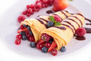 Млинниця, дуже велика поверхня для випікання ( 33 см), високоякісне антипригарне покриття, 8 режимів нагрівання, практичний слайде