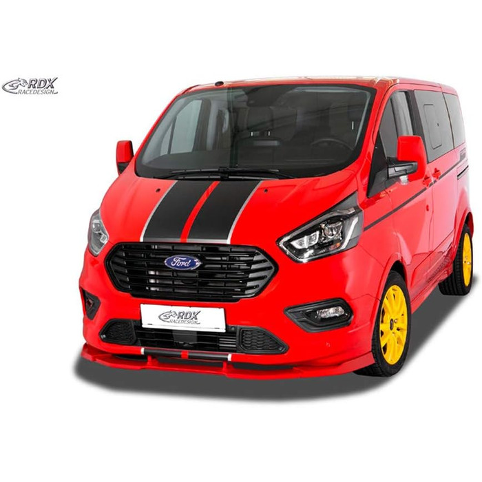 Передній спойлер Vario-X сумісний з Ford Transit Custom & Tourneo Custom ST-Line 2018- (PU)