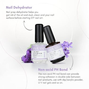 Набір акрилових рідин Saviland для моделювання нігтів