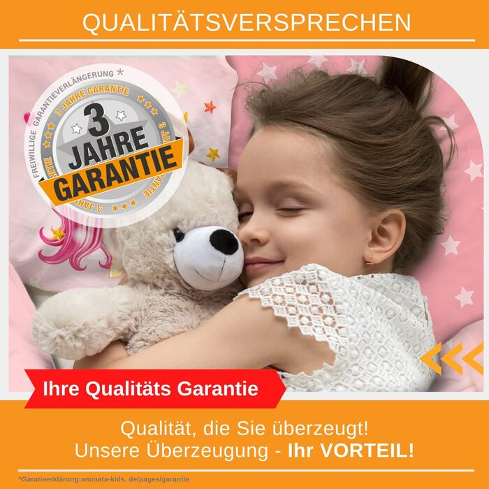 Дитяча постільна білизна дитяча 135x200 дівчатка єдиноріг бавовна рожевий рожевий на блискавці з веселкою - тваринний мотив кінь -