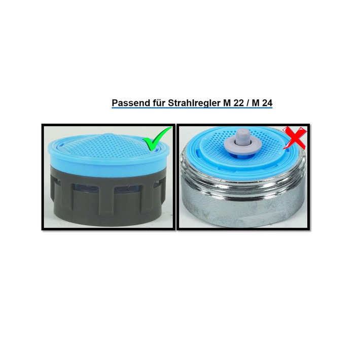 Фільтр для води Kfner Care PURE ACQUA, 2 шт. - підходить для аератора M 22 / M 24 - для чистої води з-під крана