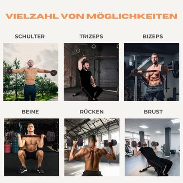 Набір регульованих гантелей 2 в 1 ExtenFit 2–20 кг з дисками та подовжувальною штангою, для домашніх та мобільних тренувань