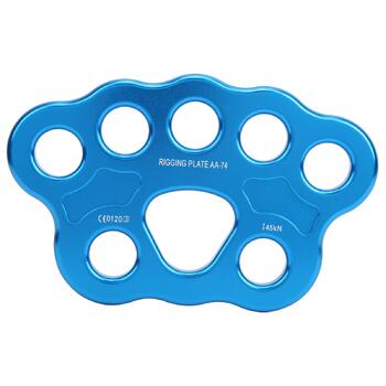 Такелажна пластина VGEBY 45KN з 8 отворами з алюмінієвого сплаву, багатошаровий анкерний з&39єднувач з роздільним перегородкою для скелелазіння та активного відпочинку на свіжому повітрі