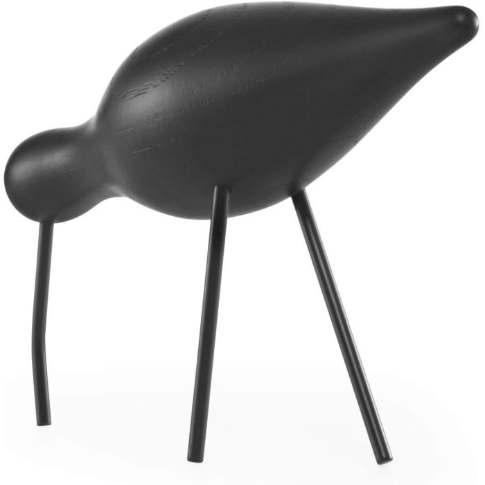 Декоративний птах Normann Copenhagen, дерево, чорний, 22 x 6,5 x 14 см чорний 22 x 6,5 x 14 см