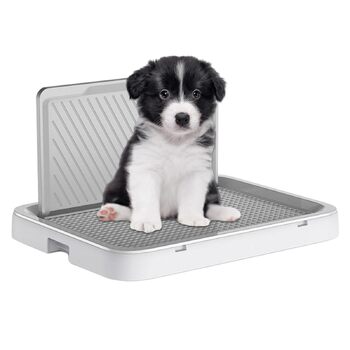 Туалет для дресирування собак, лоток для собак, критий туалет для собак з настінною опорою, для собак малого та середнього розміру