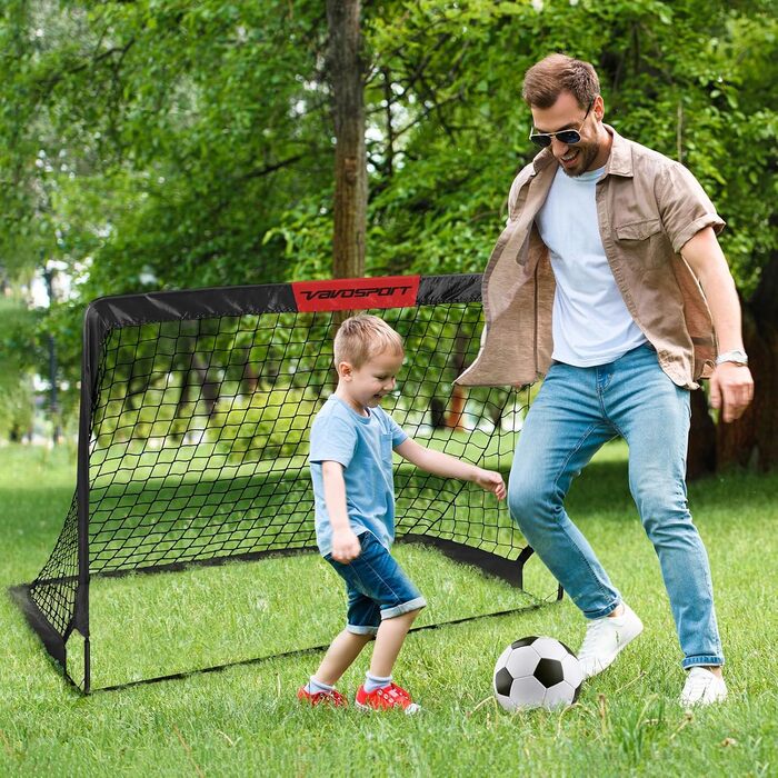 Футбольні ворота для саду, дитячі ворота тренувальний футбольний набір з висувним 2-предметним складаним набором для ігор у приміщенні/на вулиці для дітей Включає футбольний м&39яч розміру 3, конуси та насос для м&39яча