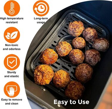 Запасні частини для фритюрниці Ninja Foodi DualZone, аксесуари для харчової фритюрниці 2 шт. Сковорода для гриля Тарілка для хрусткої скоринки Решітка для Ninja DZ090 DZ090 DZ201 DZ100 Аерофритюрниця, можна мити в посудомийній машині