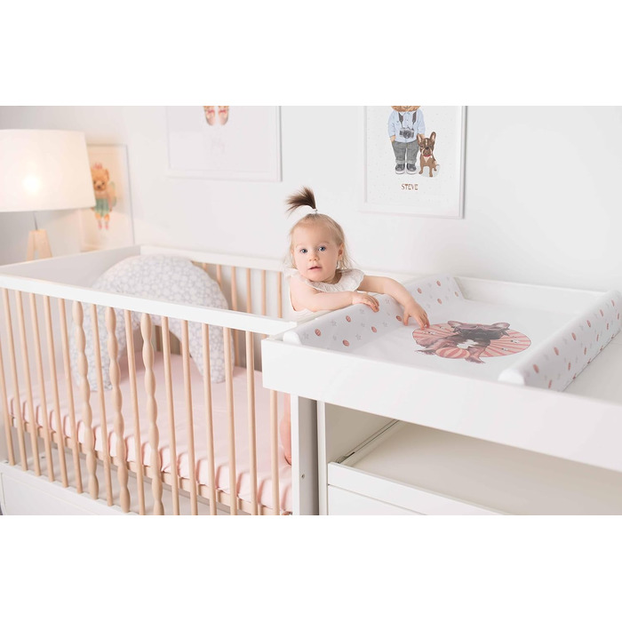 Пеленальний килимок Пеленальний килимок - 2-клиновий пеленальний килимок для дитячого ліжечка 70x50 см - Килимок для пеленального