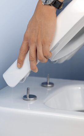 Сидіння для унітазу Villeroy & Boch Subway Компактне, з механізмом плавного закриття - SoftClosing, зі знімним сидінням - QuickRelease, білий Alpine