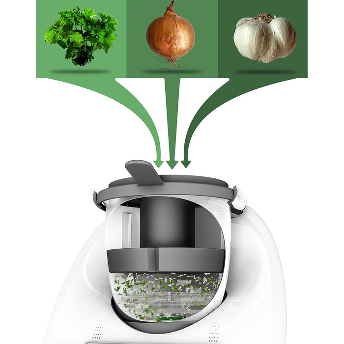 Змішувальна камера Mixle, редукція змішувальної чаші, сумісна з Thermomix TM6, TM5, більш ефективне подрібнення їжі