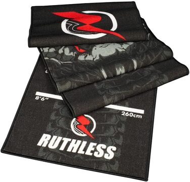 Килимок для дротиків Ruthless Міцний, нековзний та довговічний килимок для дротиків на підлогу, чорний Cobra