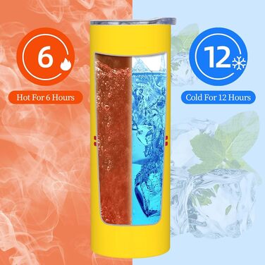 Кухоль з прямою трубочкою, дизайн прапор Нью-Мексико, друкований, дорожній кухоль, підходить для кемпінгу, офісу та дому, 590 мл