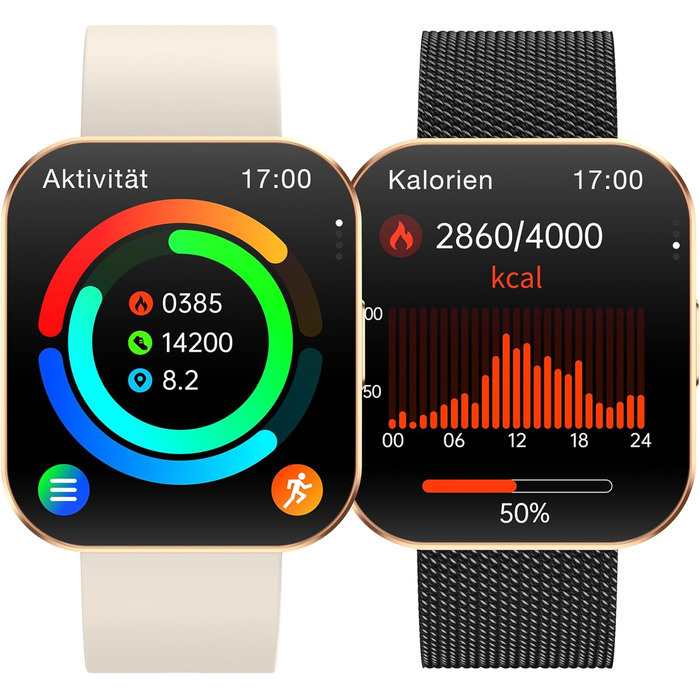 Мініатюрний жіночий смарт-годинник, товщина 8 мм та вигнутий, голосове керування, AMOLED-дисплей завжди ввімкнений, 3 ремінці, відстеження менструального циклу, водонепроникний, металевий корпус, функція телефону, моніторинг сну, трекер