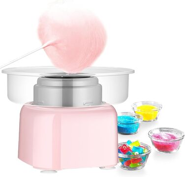 Машина для виробництва солодкої вати для дому, машина для виробництва солодкої вати з великою мискою, машина для солодкої вати потужністю 500 Вт для вечірки, проста в експлуатації та легка чистка
