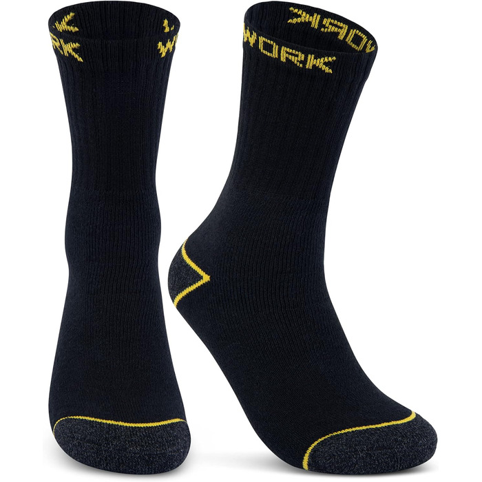 Чоловічі робочі шкарпетки (10 або 20 пар) РОБОЧІ шкарпетки бавовняні розмір 43-46 10 пар Чорні