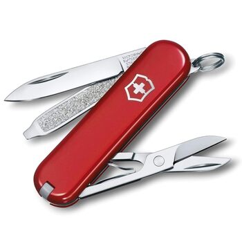 Швейцарський армійський ніж Victorinox, маленький, класичний SD, мультитул, подарунок, 7 функцій, лезо, пилочка для нігтів у стилі Icon