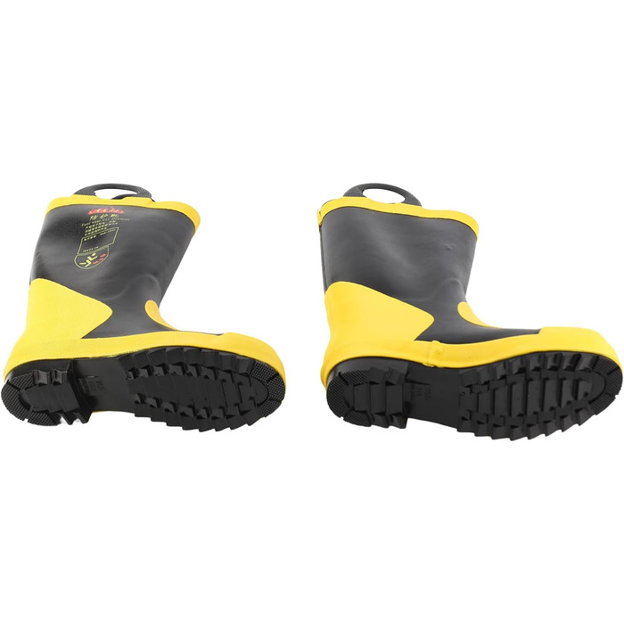 Високі аварійно-рятувальні чоботи, термостійка ізоляція, нековзні гумові вогнестійкі чоботи, легкі та дихаючі. Гарна теплоізоляція забезпечує комфорт. Розмір 42.