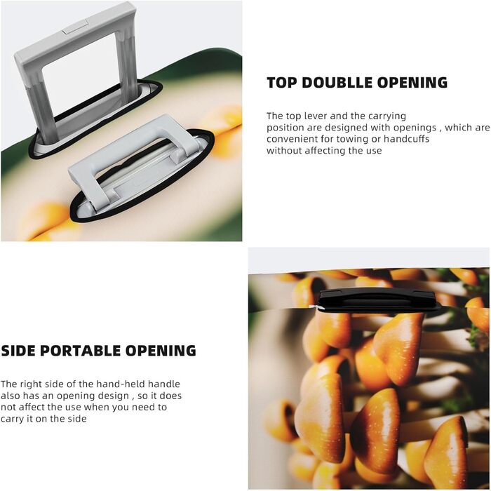 Чохол для валізи Pilz, міцний захист, підходить для багажу розміром 45,7 - 81,3 см, Чорний, Великий