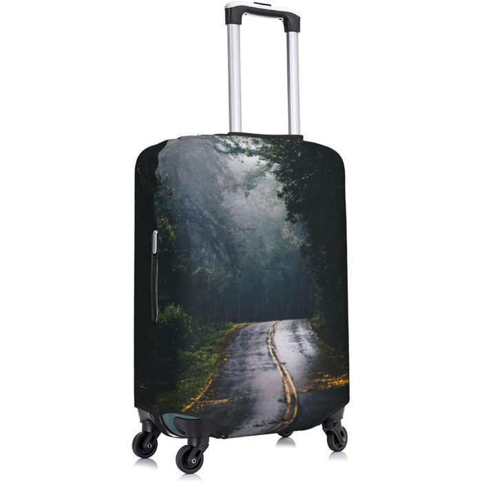 Чохол для валізи Міський пейзаж BAFAFA, еластичний захист від подряпин та пилу, чорний, розмір 80