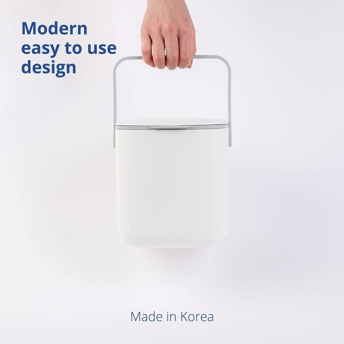 Кухня для органічних відходів BLUE GINKGO кухня з компостним контейнером з кришкою, ручками Можна мити в посудомийній машині Зробл