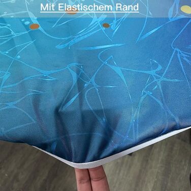 Скатертина миється кругла 90 см, еластичні зовнішні скатертини водовідштовхувальні водовідштовхувальні скатертини з ефектом лотоса