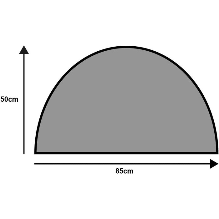 Килимок для дверей, круглий веселковий, 50x85 см, для використання всередині та зовні приміщень, можна прати